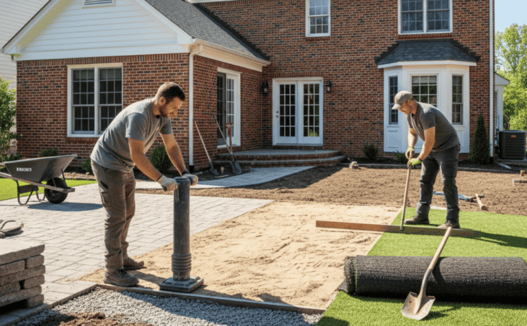 How to level backyard