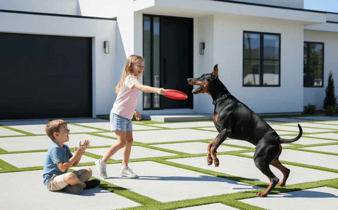 Synthetic Grass and Pavers