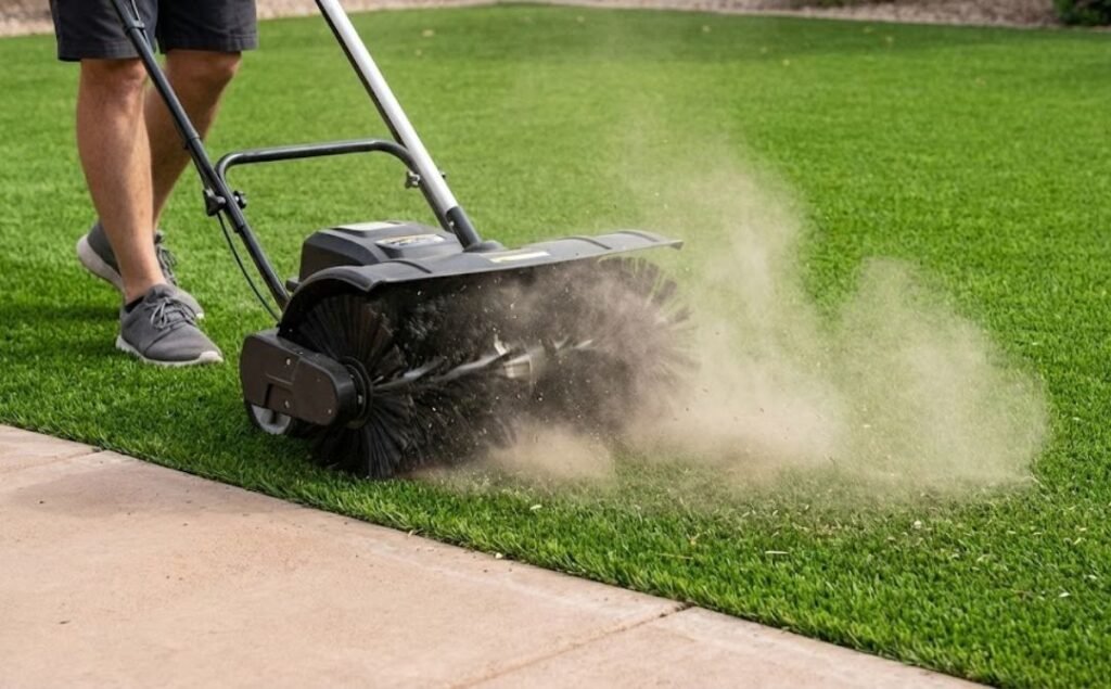 how to clean artificial turf