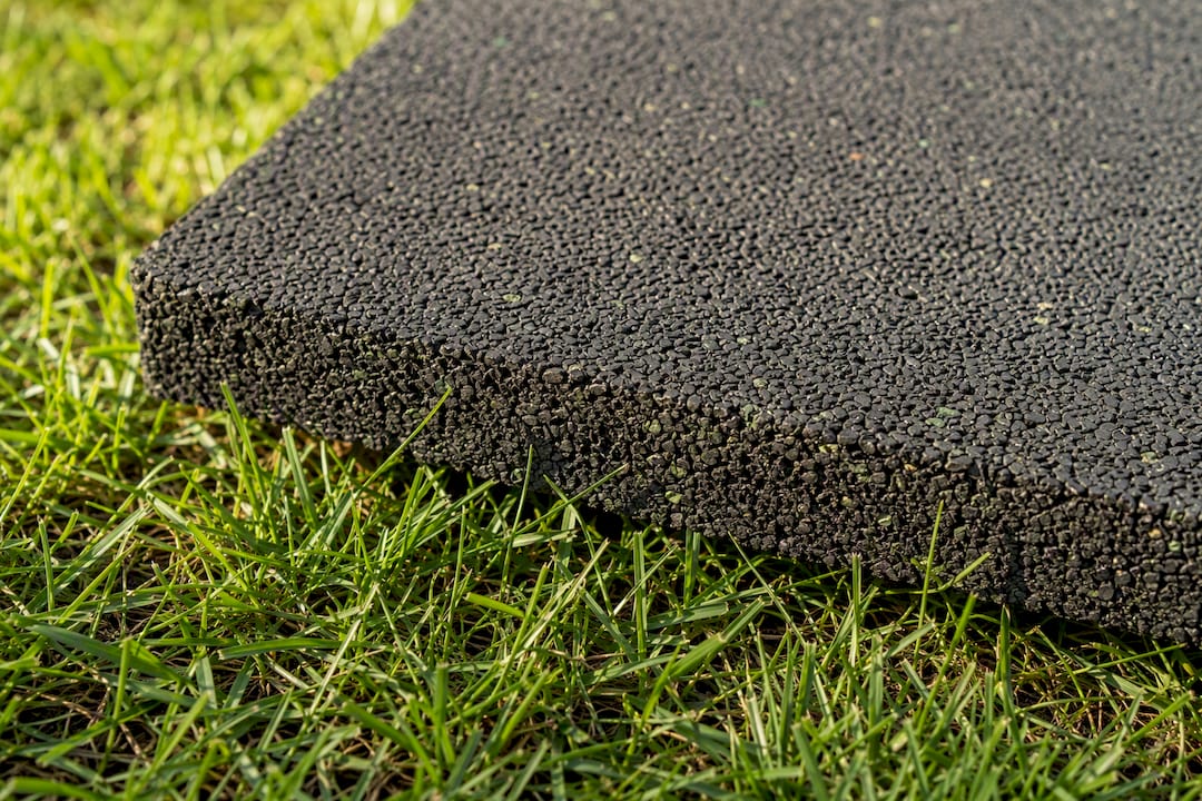 Texture detail of rubber playground shock pad