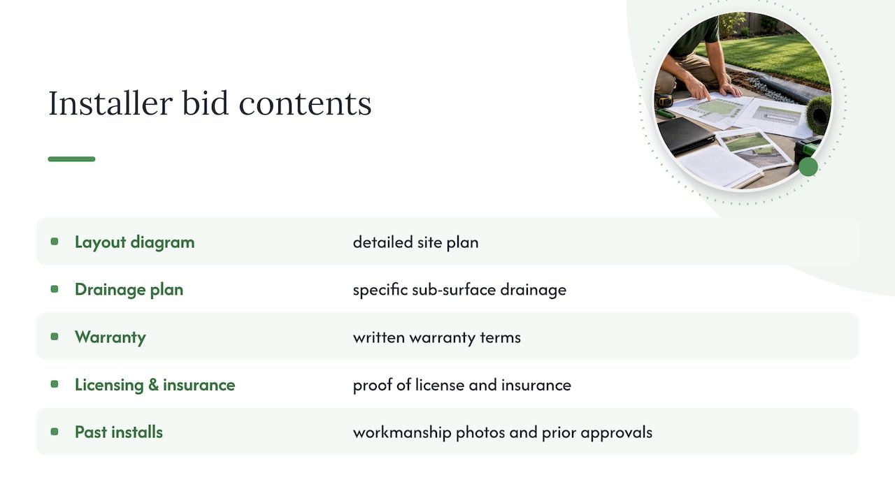 What a strong installer bid looks like to an ARB — overview diagram